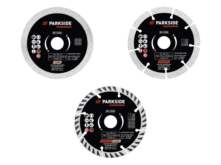 PARKSIDE PERFORMANCE® Disque à tronçonner. Ø 125 mm