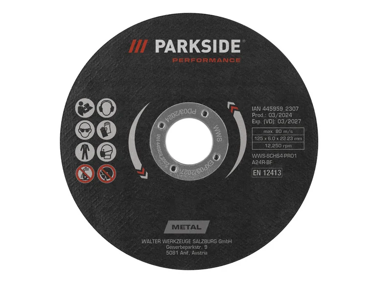 PARKSIDE PERFORMANCE® Disque pour meuleuse d'angle