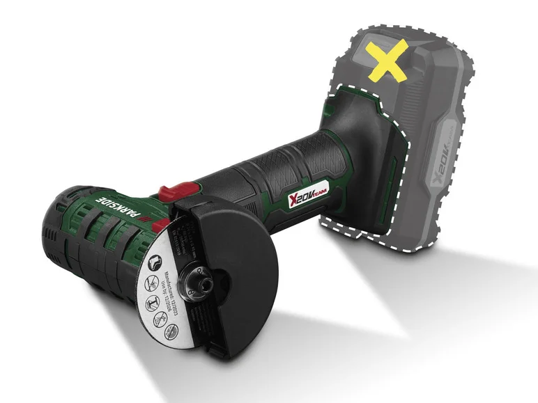 PARKSIDE® Meuleuse d'angle sans fil PWSAM 20-Li A1. 20 V