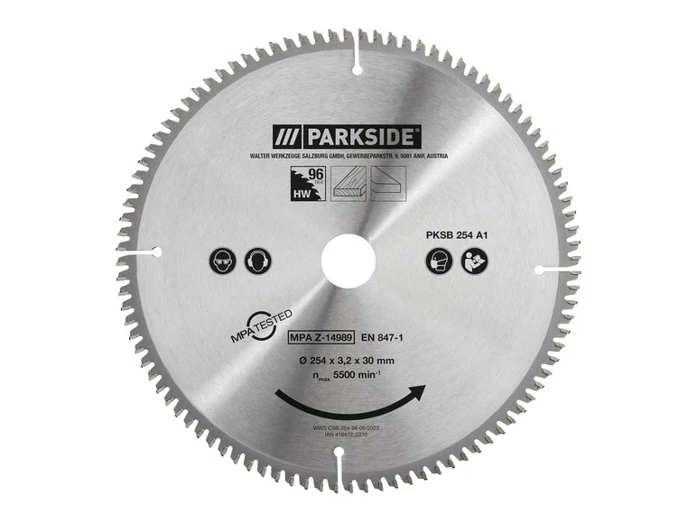 PARKSIDE® Lame de scie circulaire PKSB 254 A1. 25.4 cm