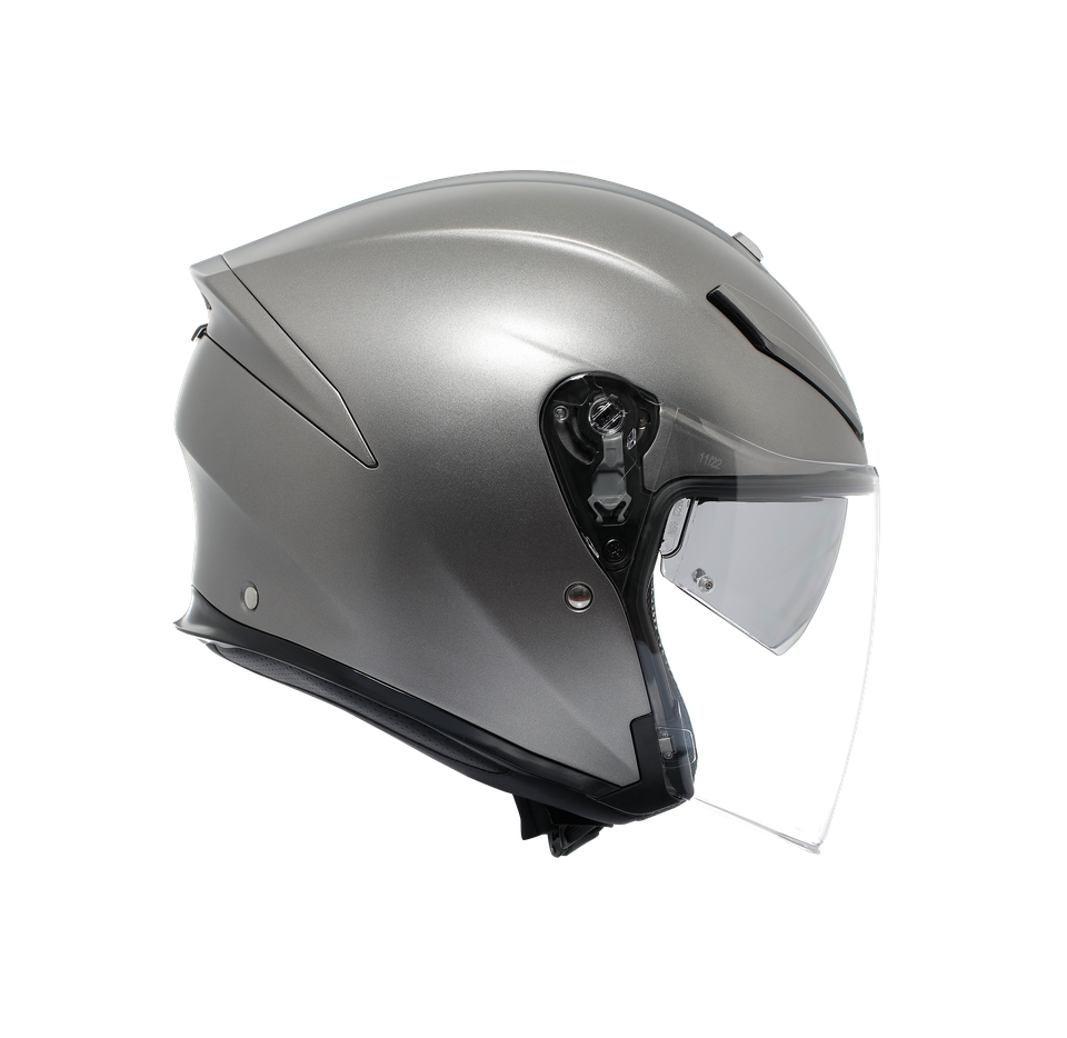K5 JET EVO MONO MATT LUNA GREY - MOTORBIKE OPEN FACE HELMET E2206