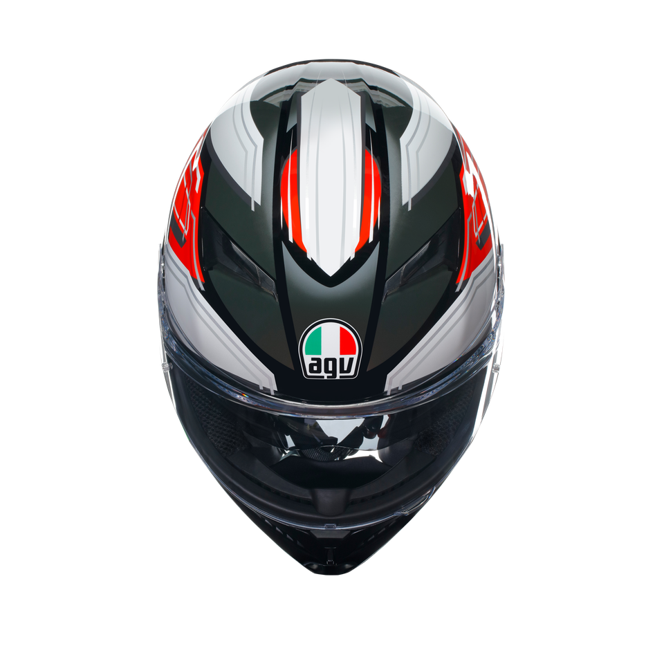 K3 WING BLACK/ITALY - MOTORBIKE FULL FACE HELMET E2206