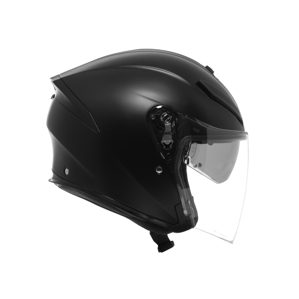 K5 JET EVO MONO MATT BLACK - MOTORBIKE OPEN FACE HELMET E2206