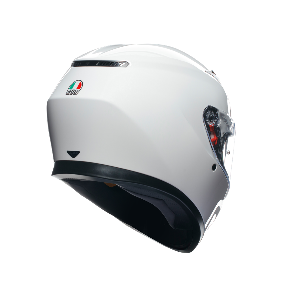 K3 MONO SETA WHITE - MOTORBIKE FULL FACE HELMET E2206