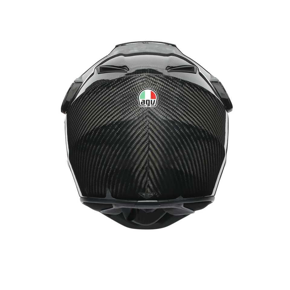 AX9 MONO GLOSSY CARBON - MOTORBIKE FULL FACE HELMET E2206