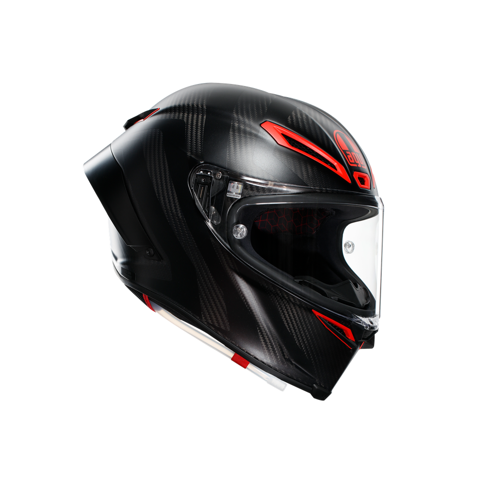 PISTA GP RR INTREPIDO MATT CARBON/BLK/RED - MOTORBIKE FULL FACE HELMET E2206 DOT