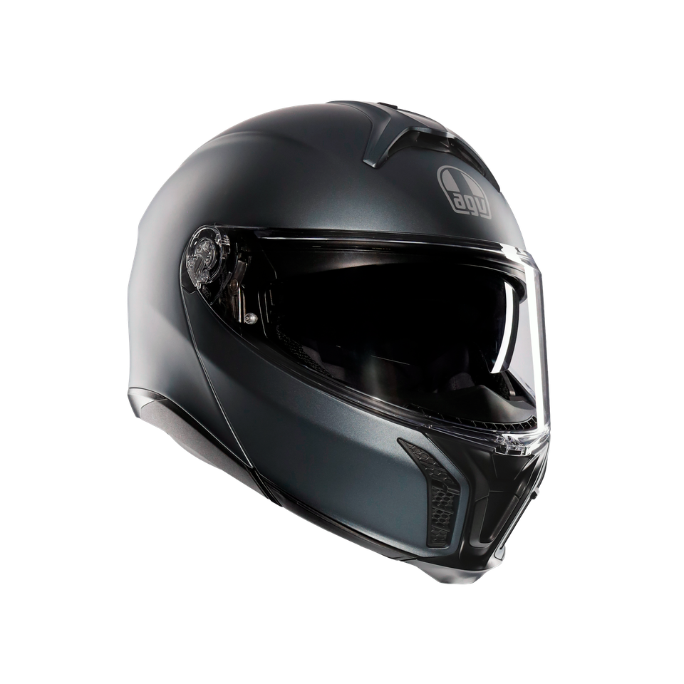 TOURMODULAR MATT ARDESIA GREY - MOTORBIKE FLIP UP HELMET E2206