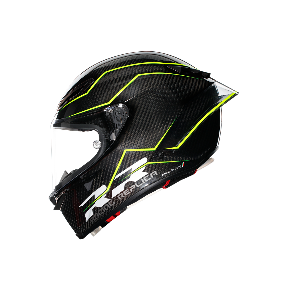 PISTA GP RR PERFORMANTE CARBON/LIME - MOTORBIKE FULL FACE HELMET E2206 DOT