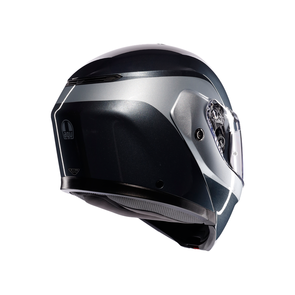 STREETMODULAR LEVICO GREY/SILVER - MOTORBIKE FLIP UP HELMET E2206