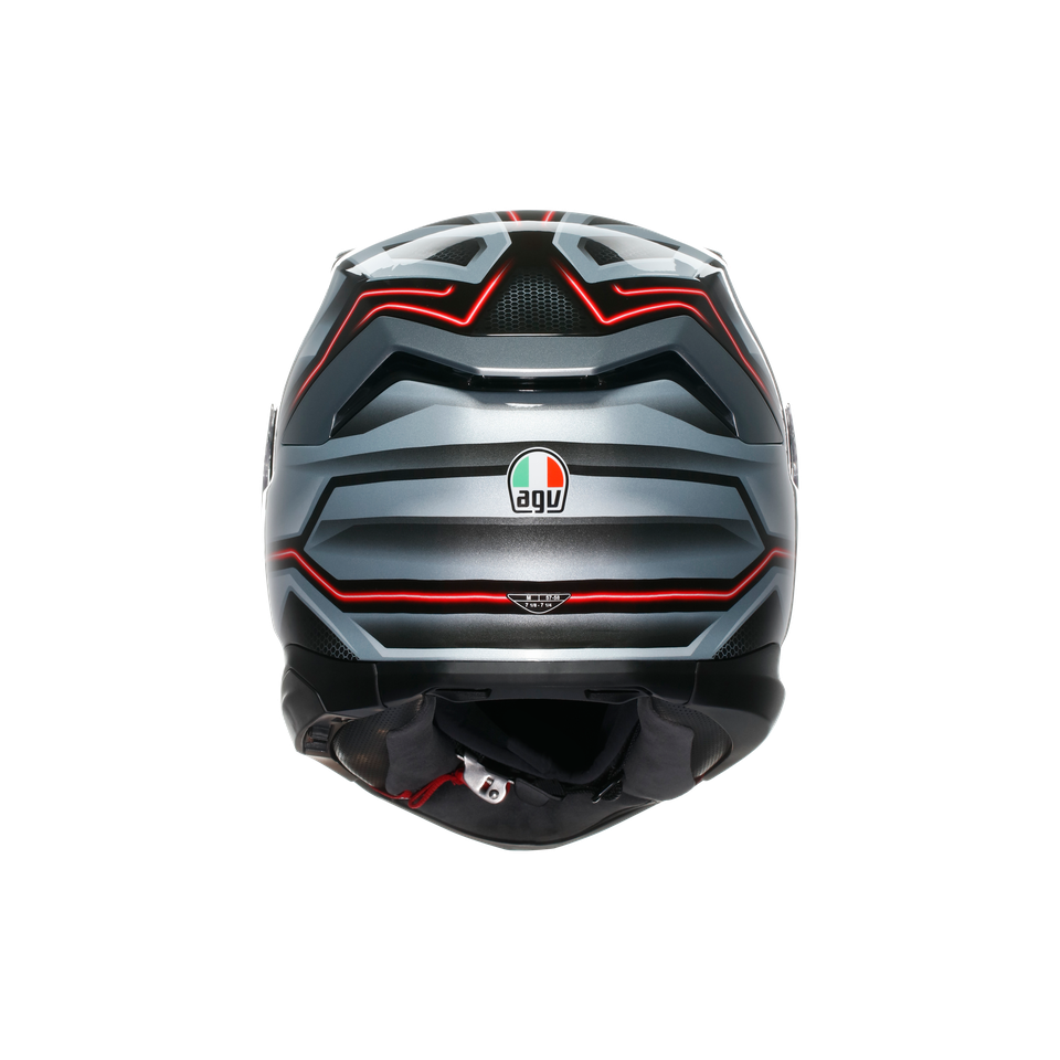 K7 AGV E2206 MPLK - JAEGER BLACK/SILVER