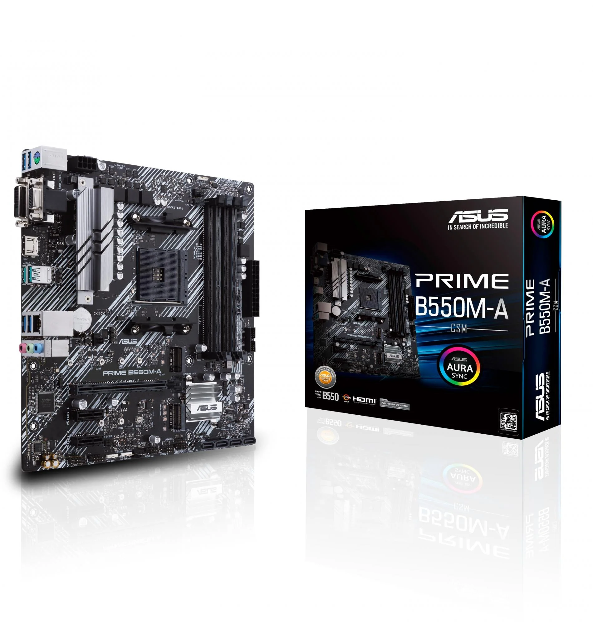 ASUS PRIME B550M-A/CSM (mATX. B550. AM4)