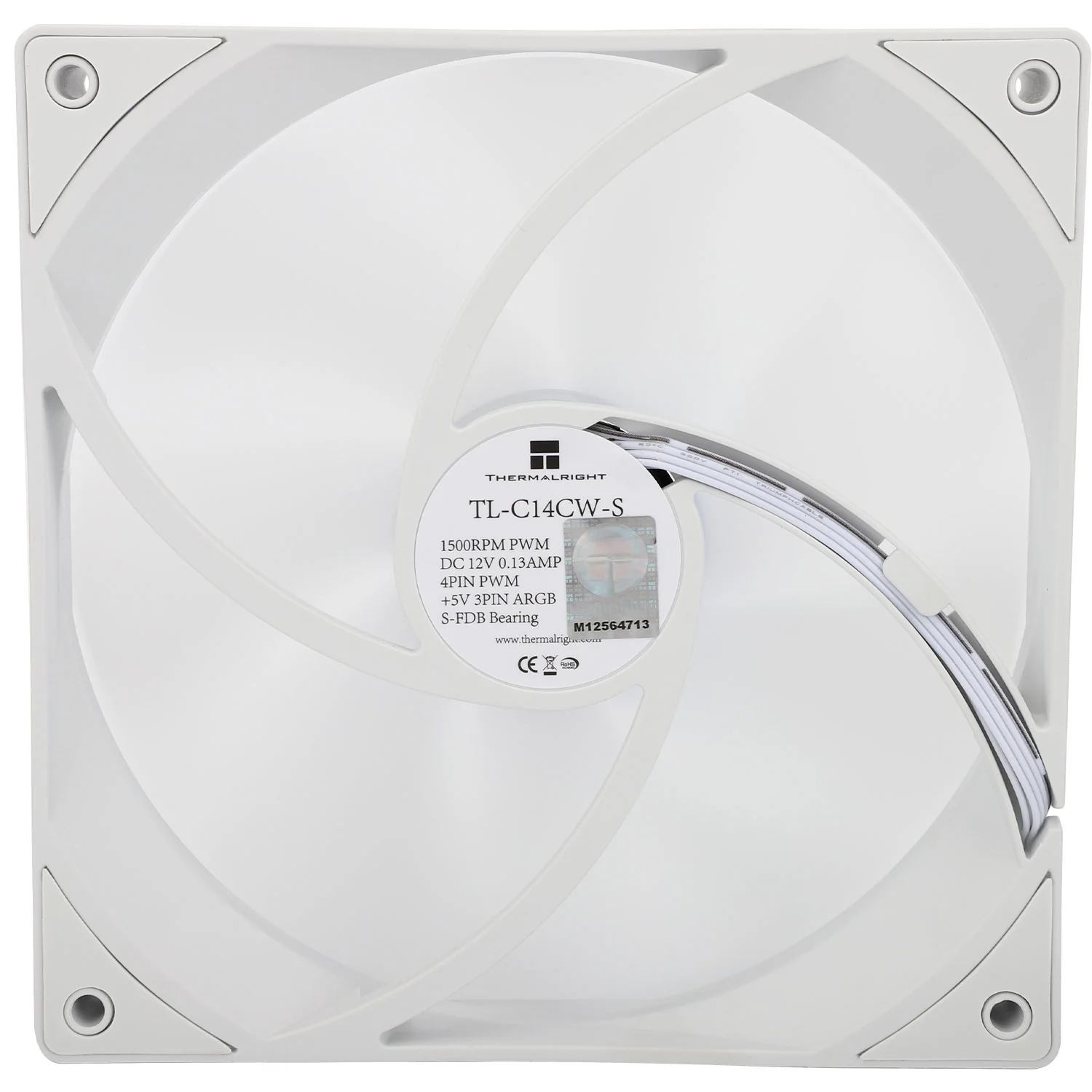 Thermalright TL-C14C-S White - fan. 140mm ARGB