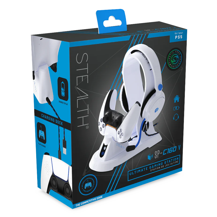 Sony Playstation 5 Ladegerät Ultimate Gaming Station C6-400 Weiß