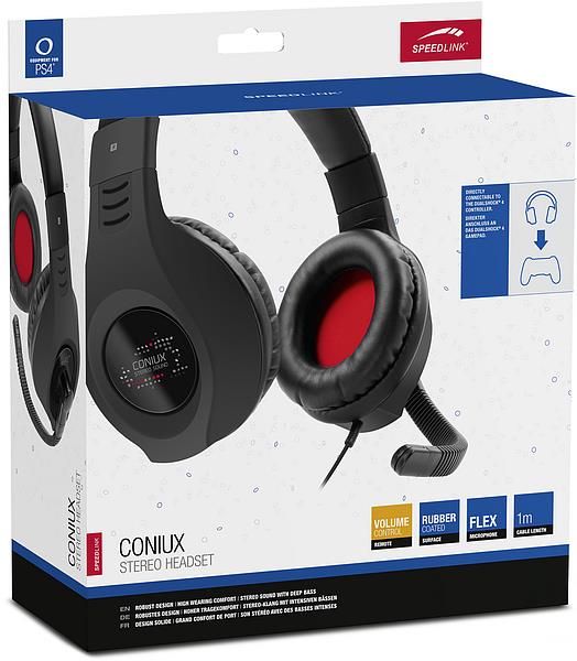 SpeedLink – CONIUX Stereo-Headset – für PC/PS5/PS4/Xbox SeriesX/S/Switch. schwarz