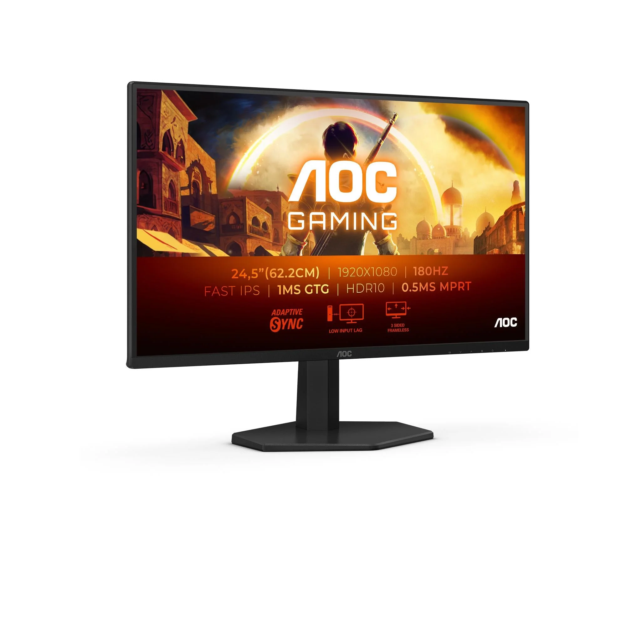 AOC 25G42E 24.5 1920x1080/16:9/300 cd/m²/1 ms/HDMI. DisplayPort. Headphone out