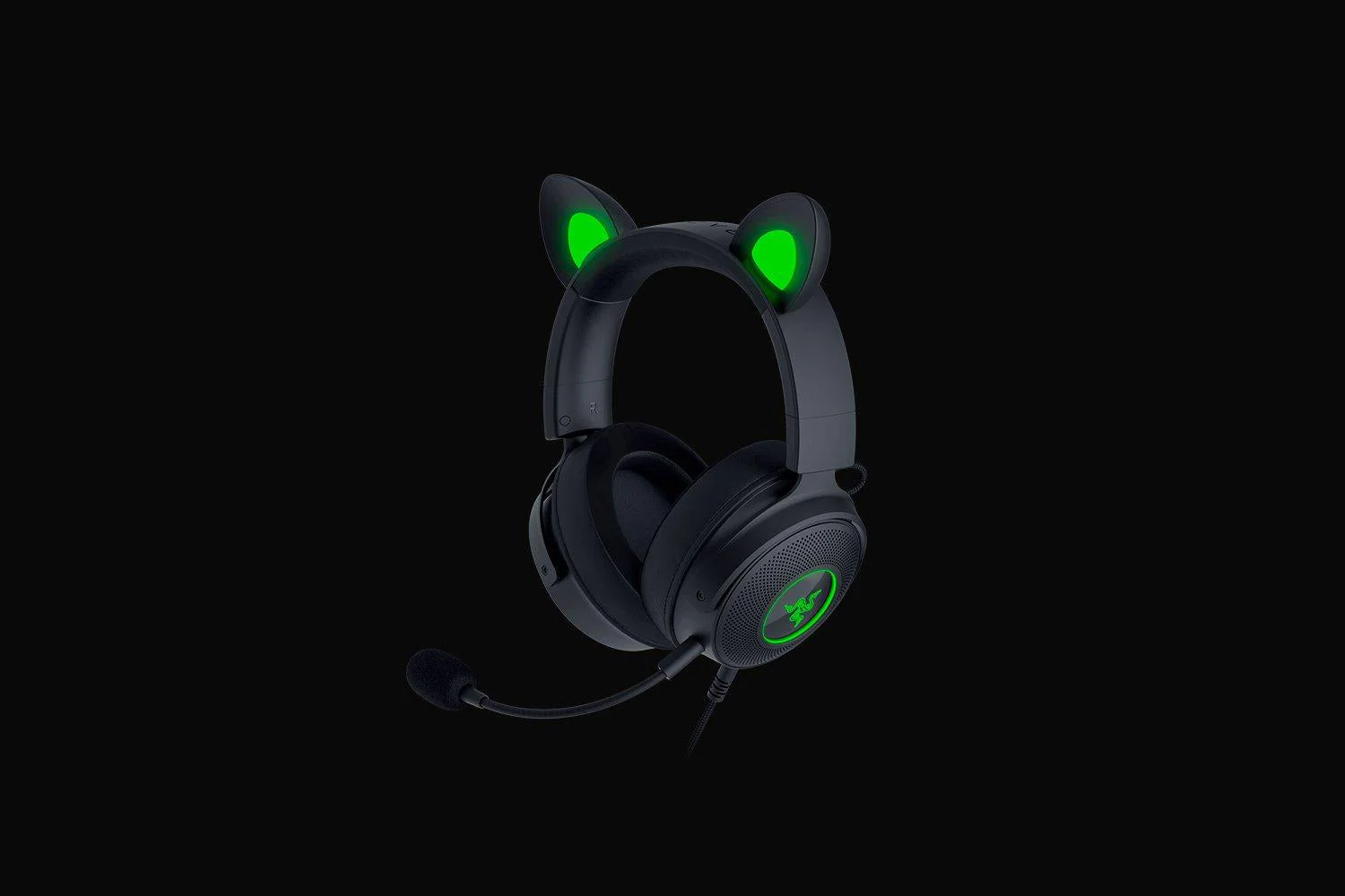 Razer Kraken Kitty V2 Pro – Gaming Headset med Udskiftelige RGB-Ører (Sort)