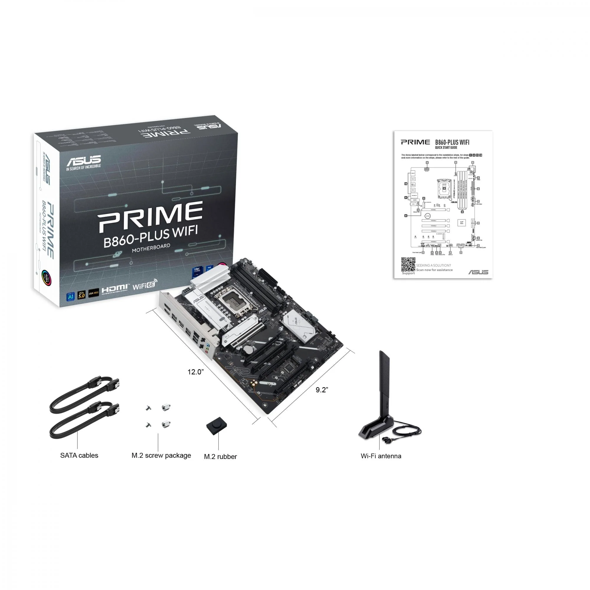 ASUS PRIME B860-PLUS WIFI (ATX. B860. LGA 1851. DDR5)