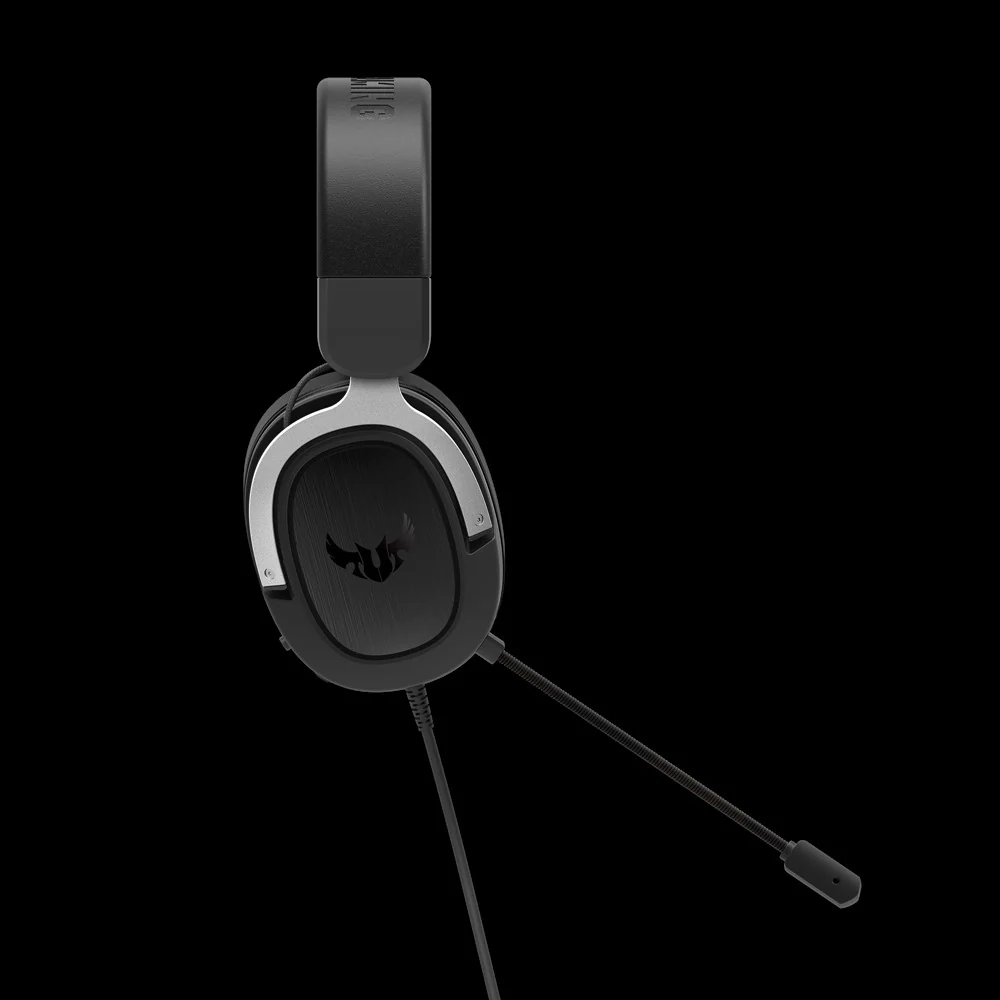 ASUS TUF H3 Gaming-Headset für PC. MAC. PS4 – Silber