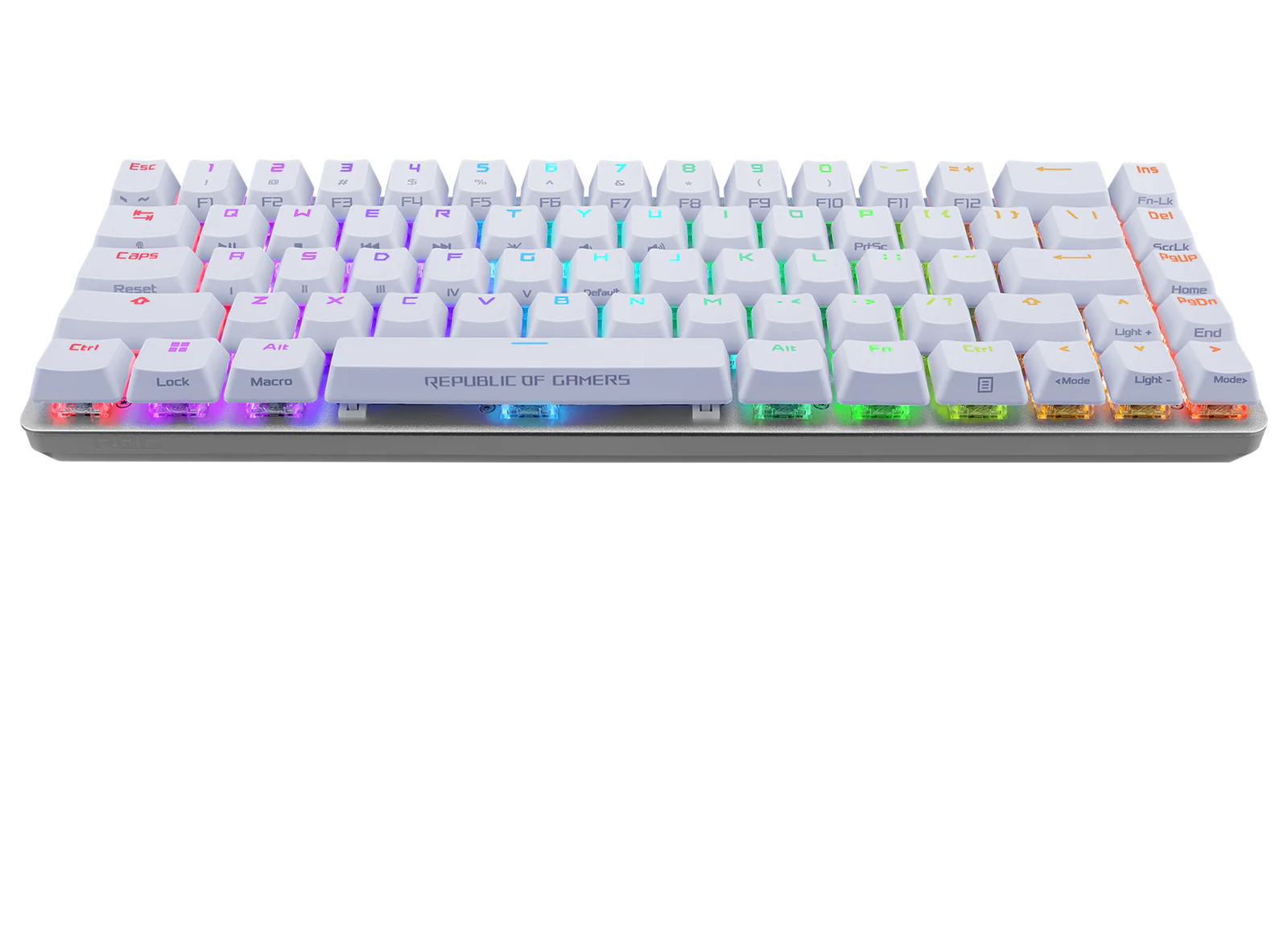 ASUS ROG FALCHION ACE 65 % weiße RGB-Kompakt-USB-C-Gaming-NXRD-Mechanische Tastatur PBT-Tastenkappen