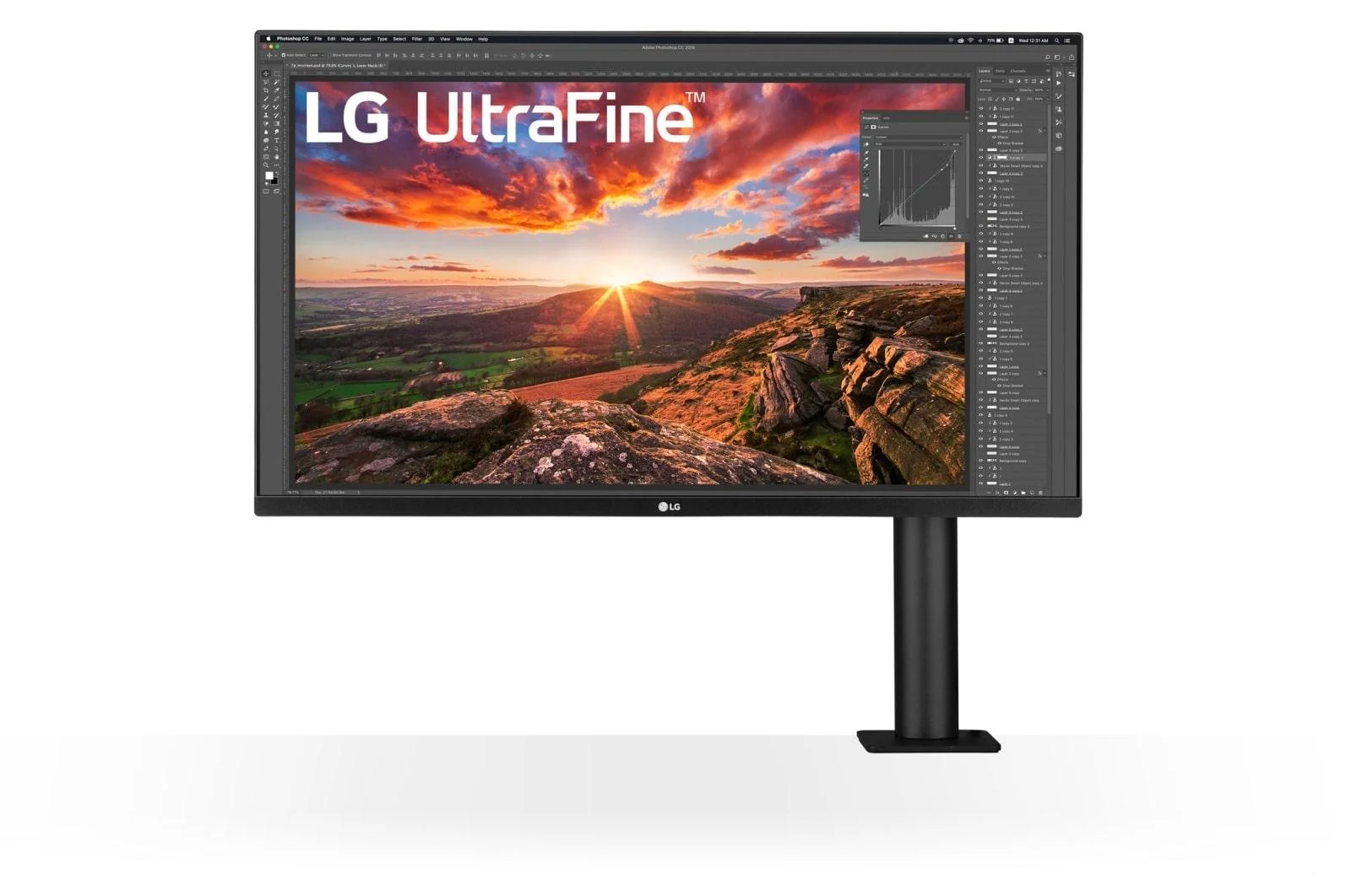 LG UltraFine Ergo 32UN880P-B 32 3840 x 2160 (4K) HDMI DisplayPort USB-C 60Hz Forlæng Træk tilbage  Dockingskærm