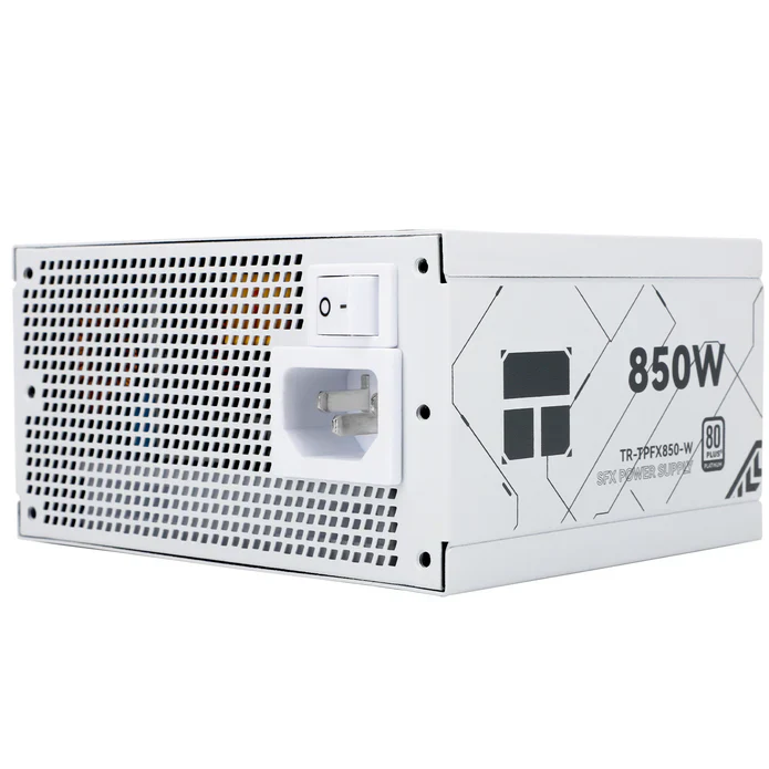 Thermalright TR-TPFX 850W. 80+ Platinum modular PSU. SFX. Hvid