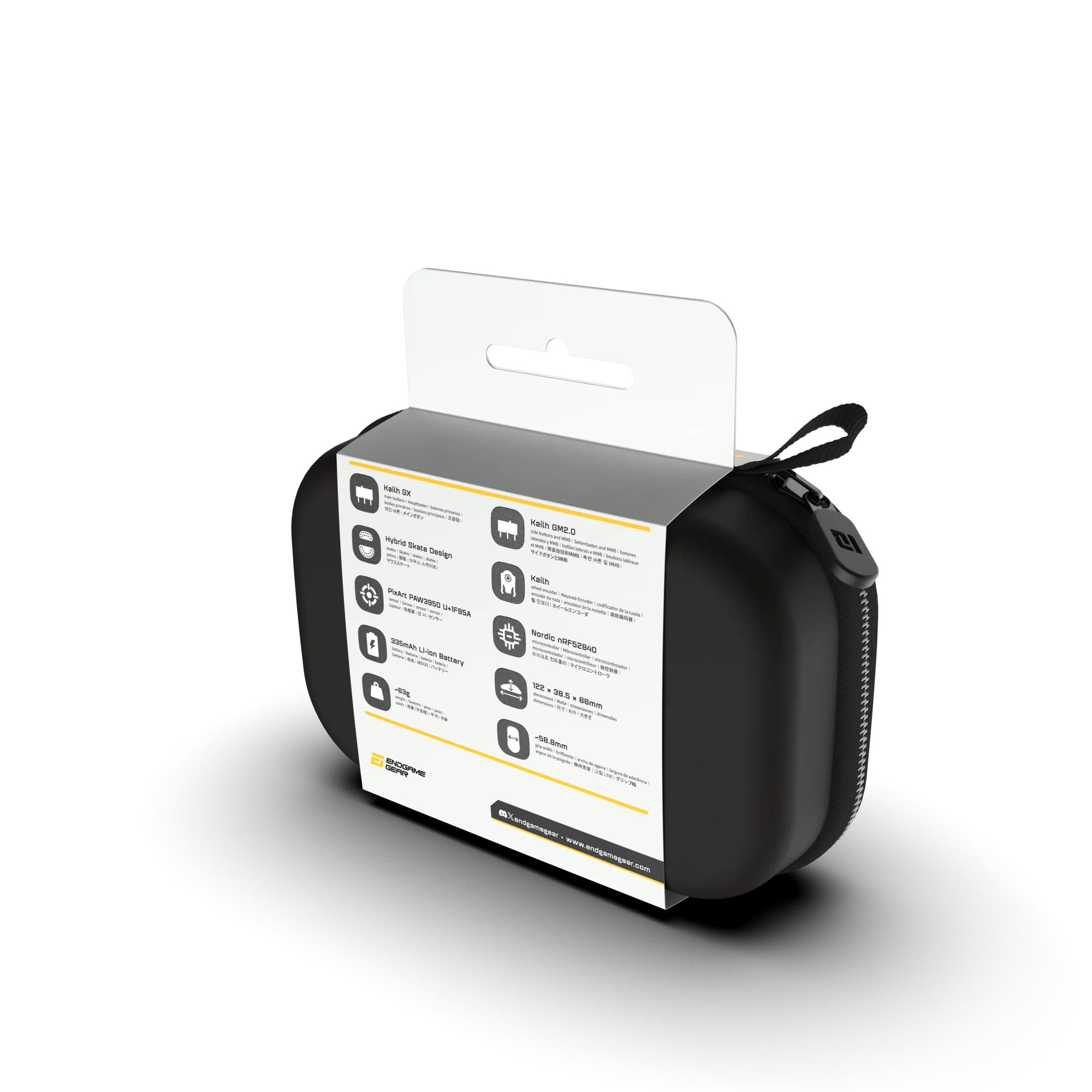 Endgame Gear XM2w 4K V2 – Trådløs Gaming Mus (White Frost)