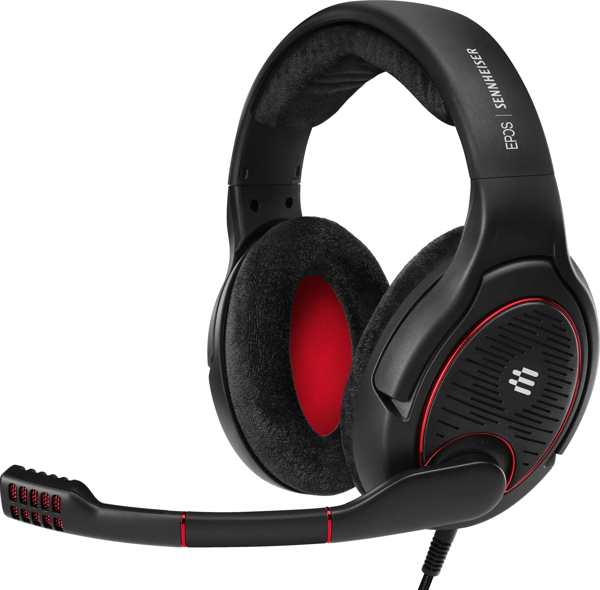 EPOS I SENNHEISER Game One Kabling Headset Sort Rød