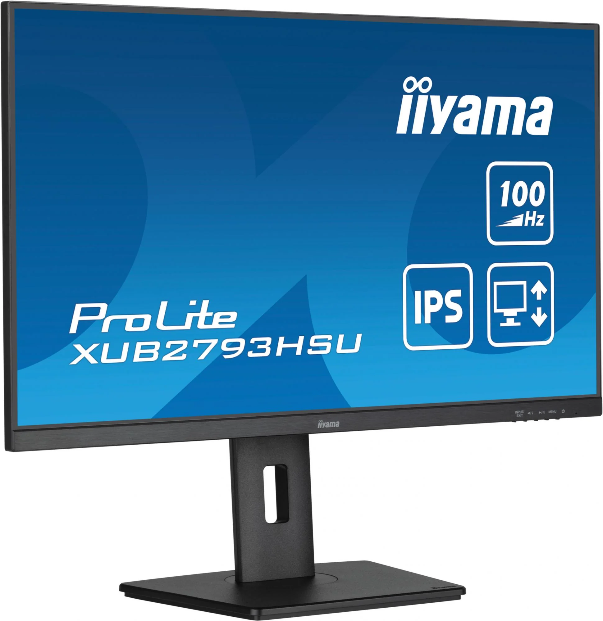 iiyama ProLite XUB2793HSU-B6 27 1920 x 1080 (Full HD) HDMI DisplayPort 100Hz Pivot Skærm