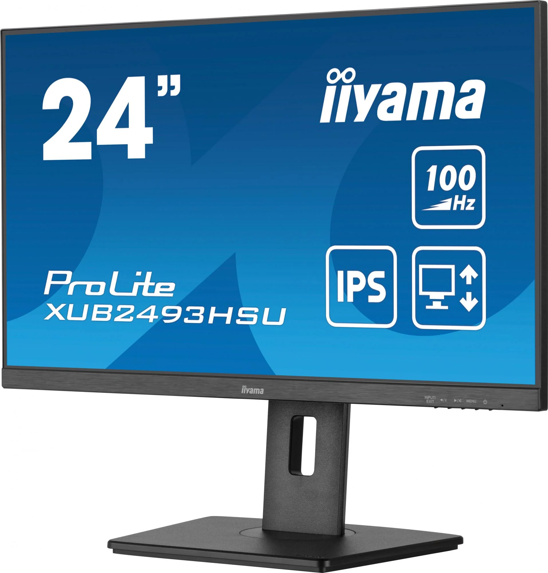 iiyama ProLite XUB2493HSU-B6 24 1920 x 1080 (Full HD) HDMI DisplayPort 100Hz Pivot Skærm