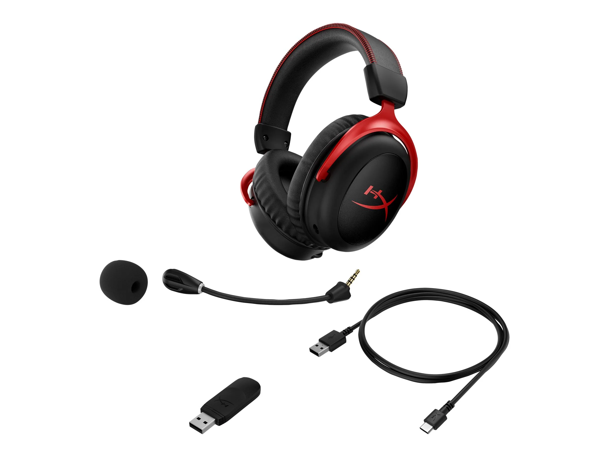 HyperX Cloud II Gaming Wireless Headset Schwarz Rot