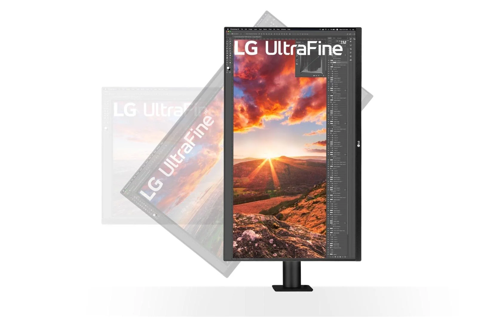 LG UltraFine Ergo 32UN880P-B 32 3840 x 2160 (4K) HDMI DisplayPort USB-C 60Hz Forlæng Træk tilbage  Dockingskærm