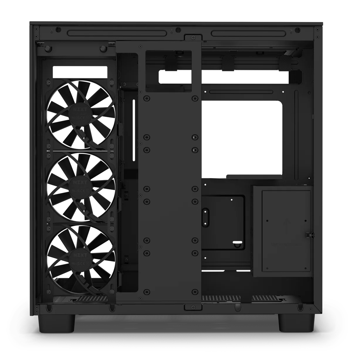 NZXT H9 Flow Schwarzes Zweikammer-Mid-Tower-Gehäuse