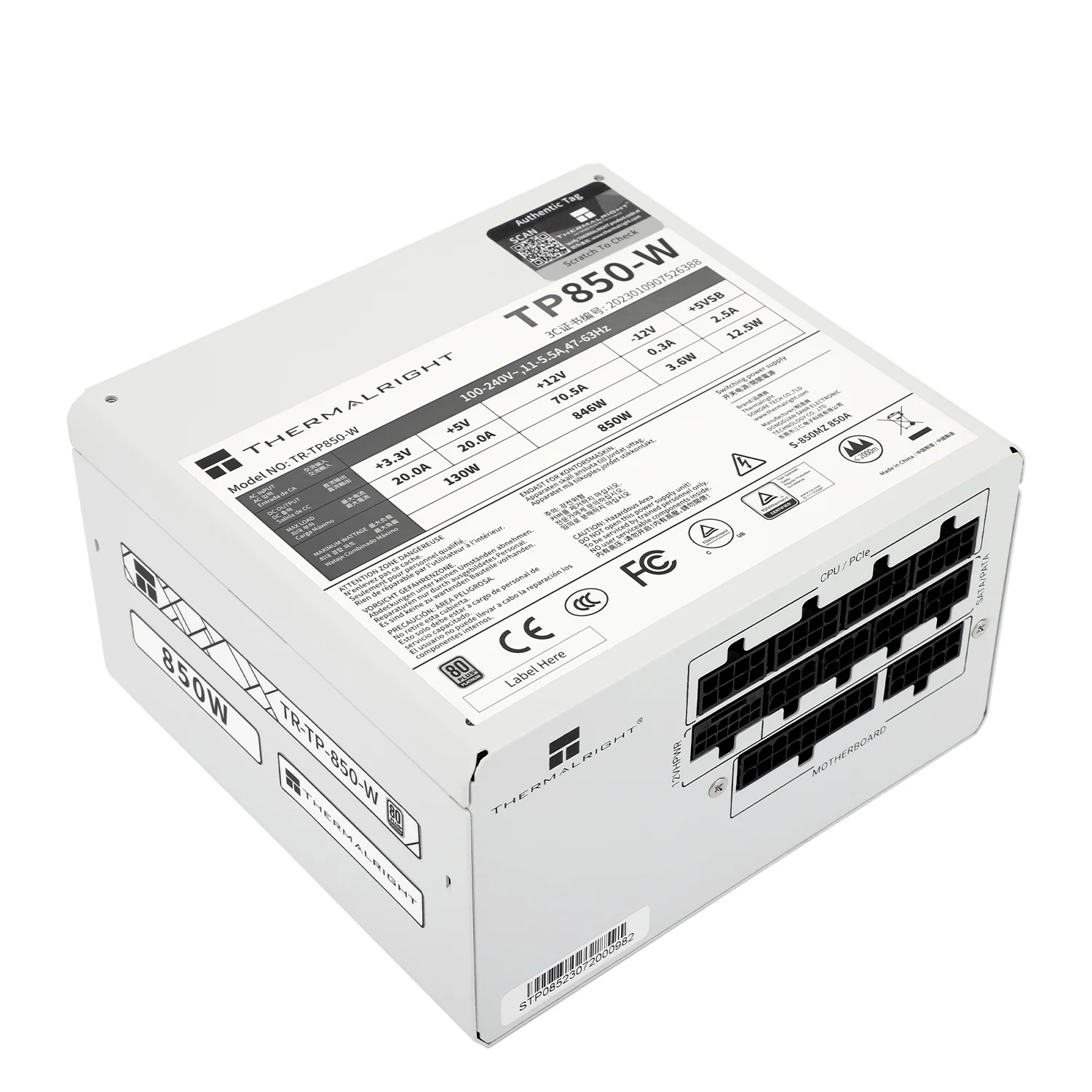 Thermalright TR-TP 850-W White - PSU. 80+ Platinum