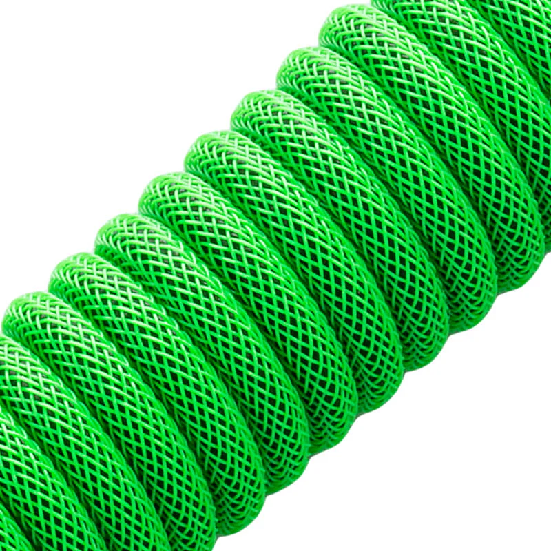 CableMod Pro Spiraltastaturkabel USB A auf USB Typ C. Viper Green – 150 cm