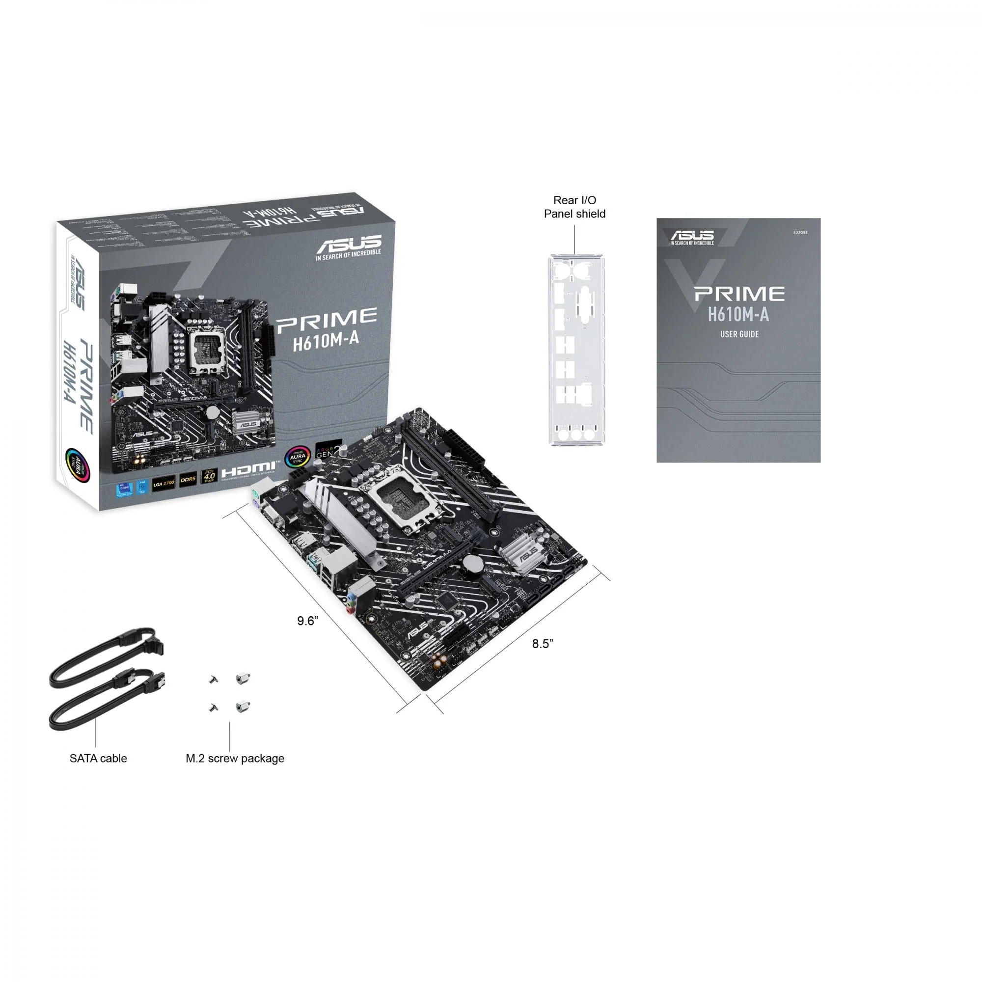 ASUS PRIME H610M-A-CSM (mATX. H610. LGA 1700. DDR5)