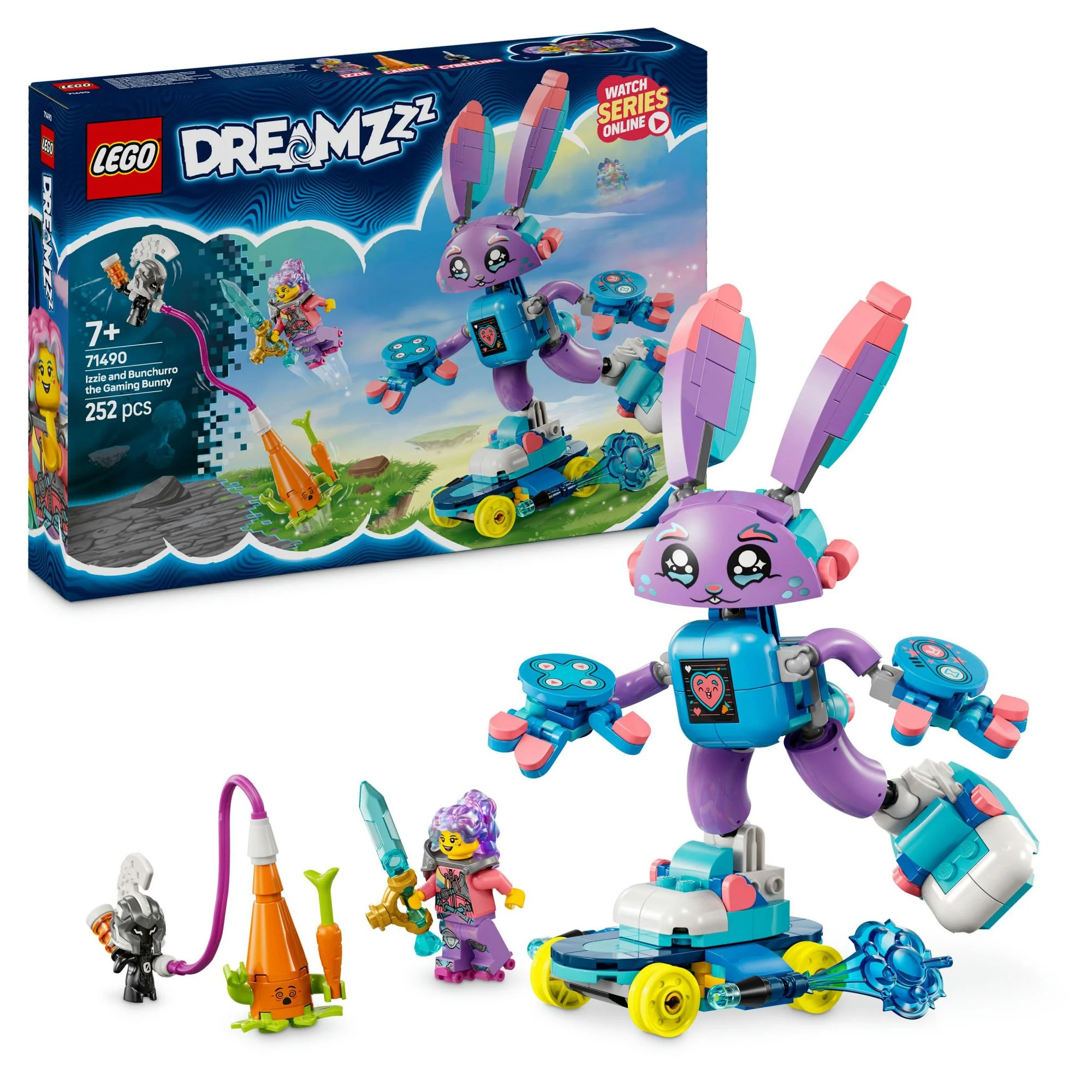 LEGO 71490 DREAMZzz Izzie and Bunchurro the Gaming Bunny