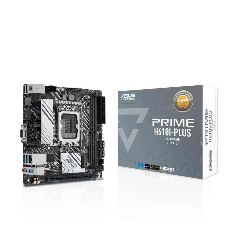 ASUS PRIME H610I-PLUS-CSM (Mini-ITX. H610. LGA 1700. DDR5)