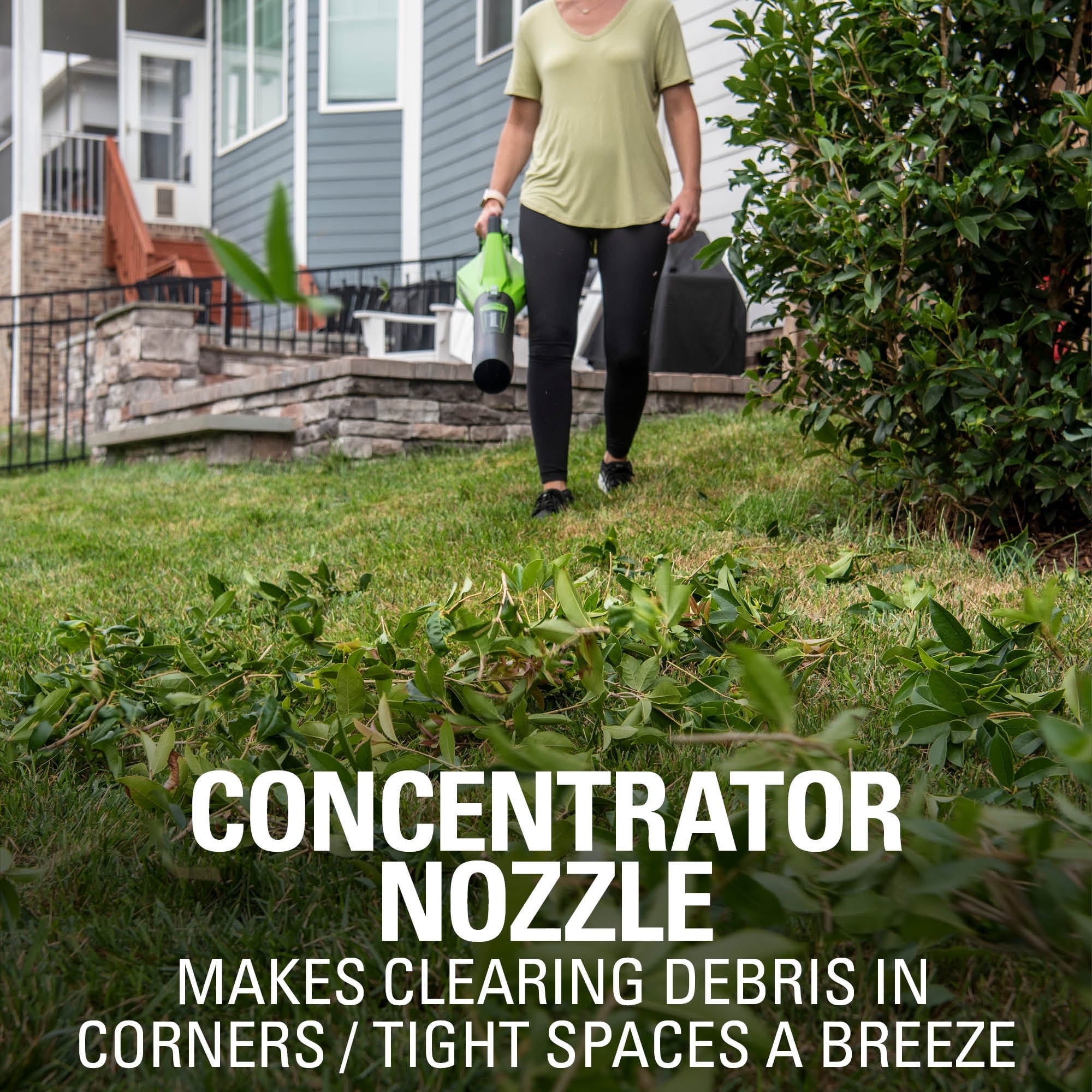 Greenworks 40V (120 mph / 450 cfm) Axial Blower, 2.5Ah Battery and Charger