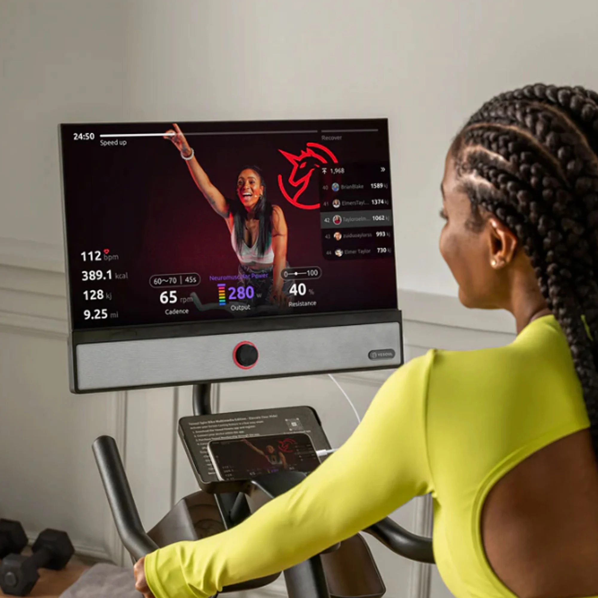 YESOUL G1 Plus Magnetic Exercise Bike with 21.5