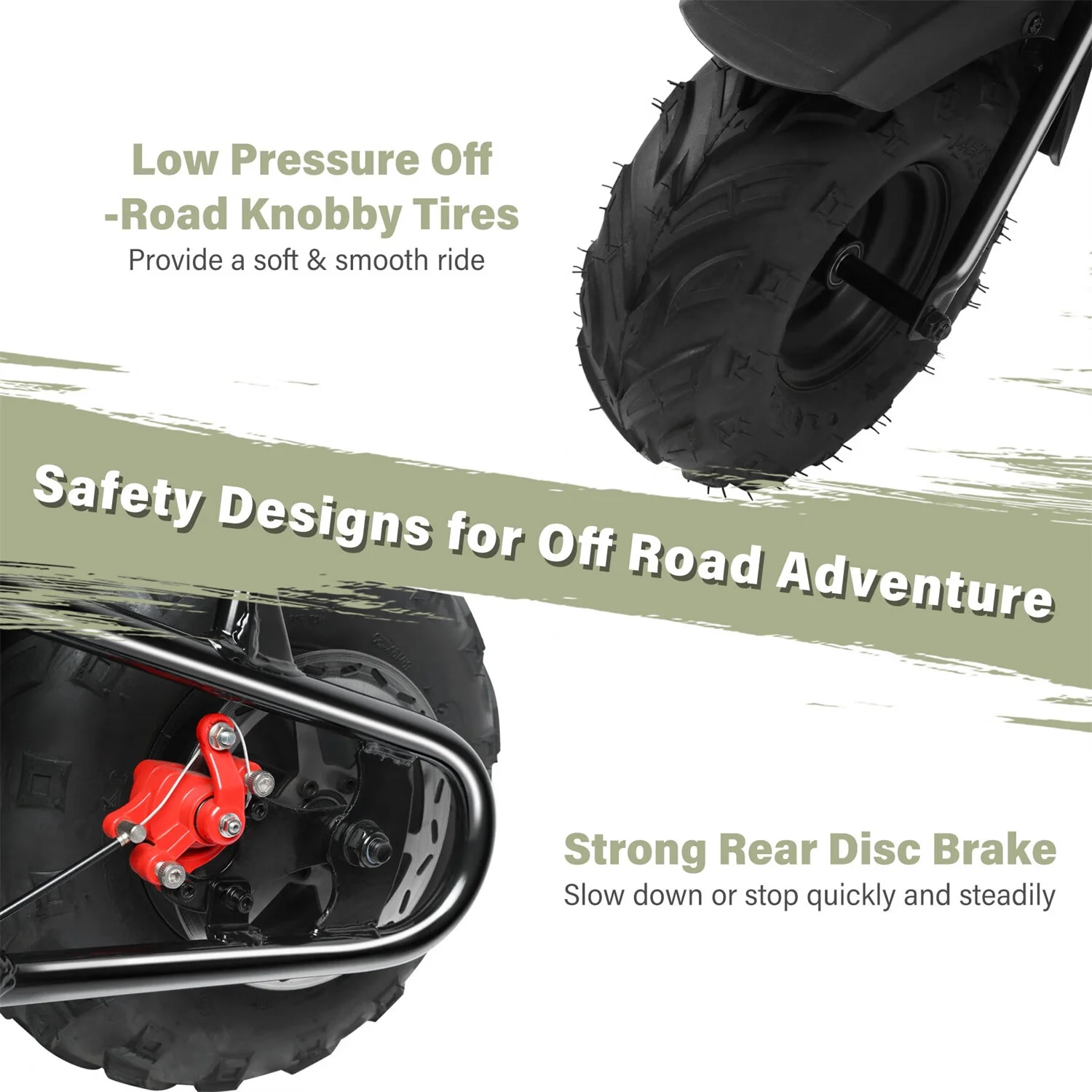 Oryxearth Mini Gas Bike, 105cc 4-Stroke Dirt Off Road Trail, 24mph, Weight Support 165 LBS, Red