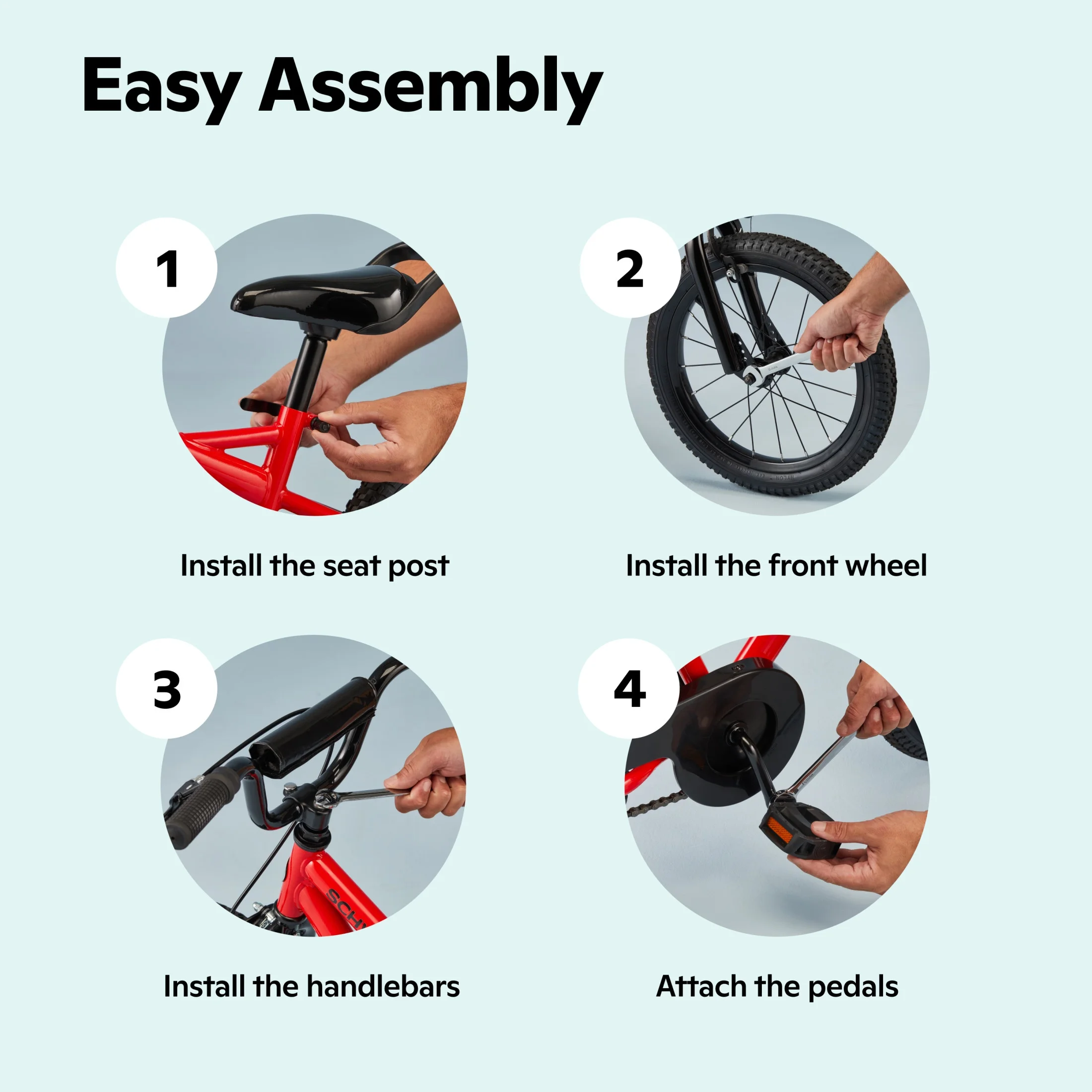 Schwinn Elise Kids Bike with Training Wheels, 16 Inch Wheels, Ages 3-7, White