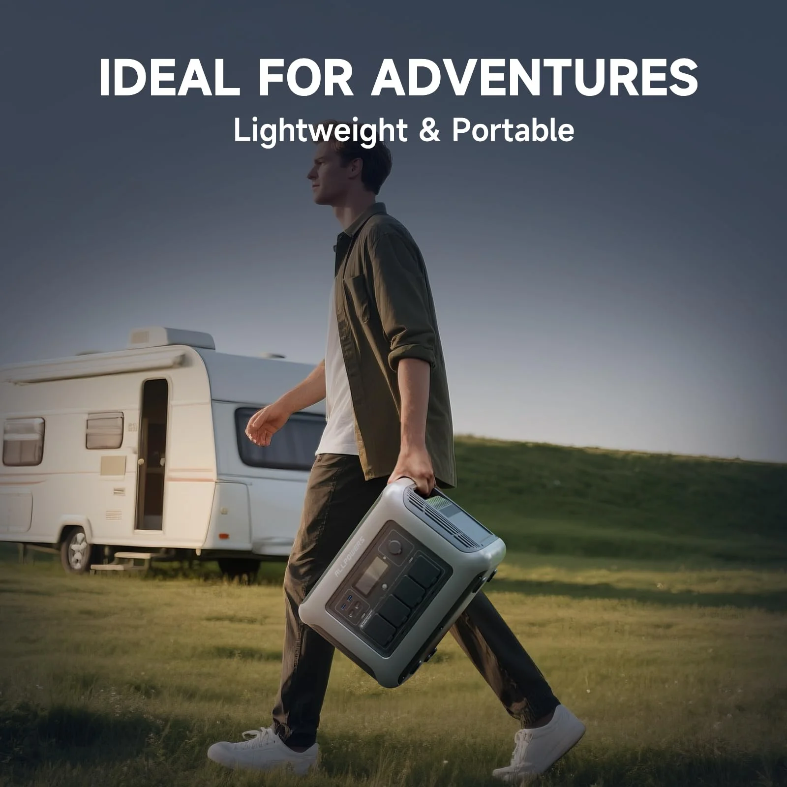 ALLPOWERS R1500 Portable Power Station 1600W, 1056Wh LiFePO4 Battery Solar Generator with 35dB Ultra-Quiet Operation, 1Hr Fast Charge, 15ms UPS for Home Backup, Indoor CPAP, Camping & RV