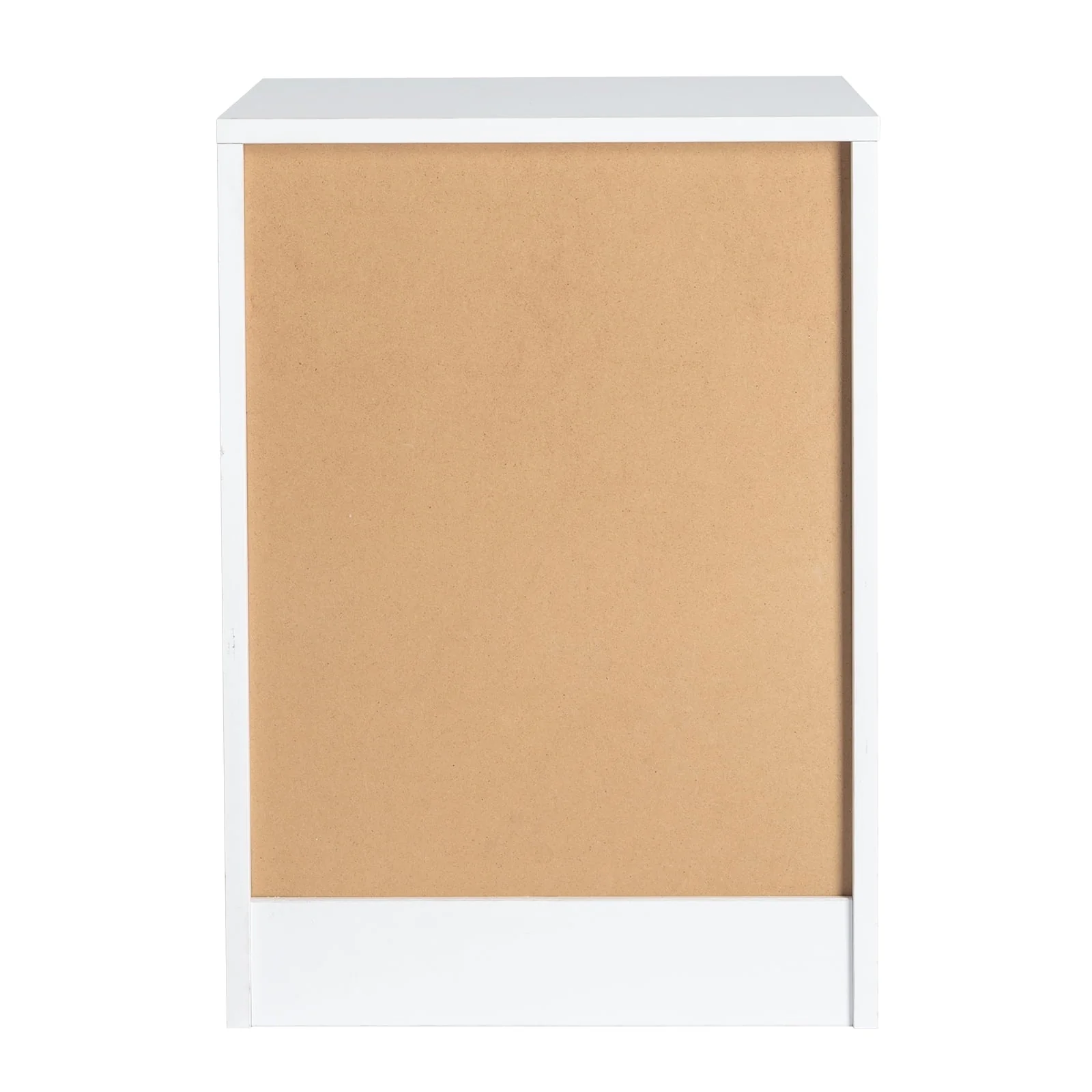 Ktaxon Mirrored Nightstand, End Table with 3-Drawer and Crystal Style Knobs, Modern Bedside Table for Bedroom, Living Room,White