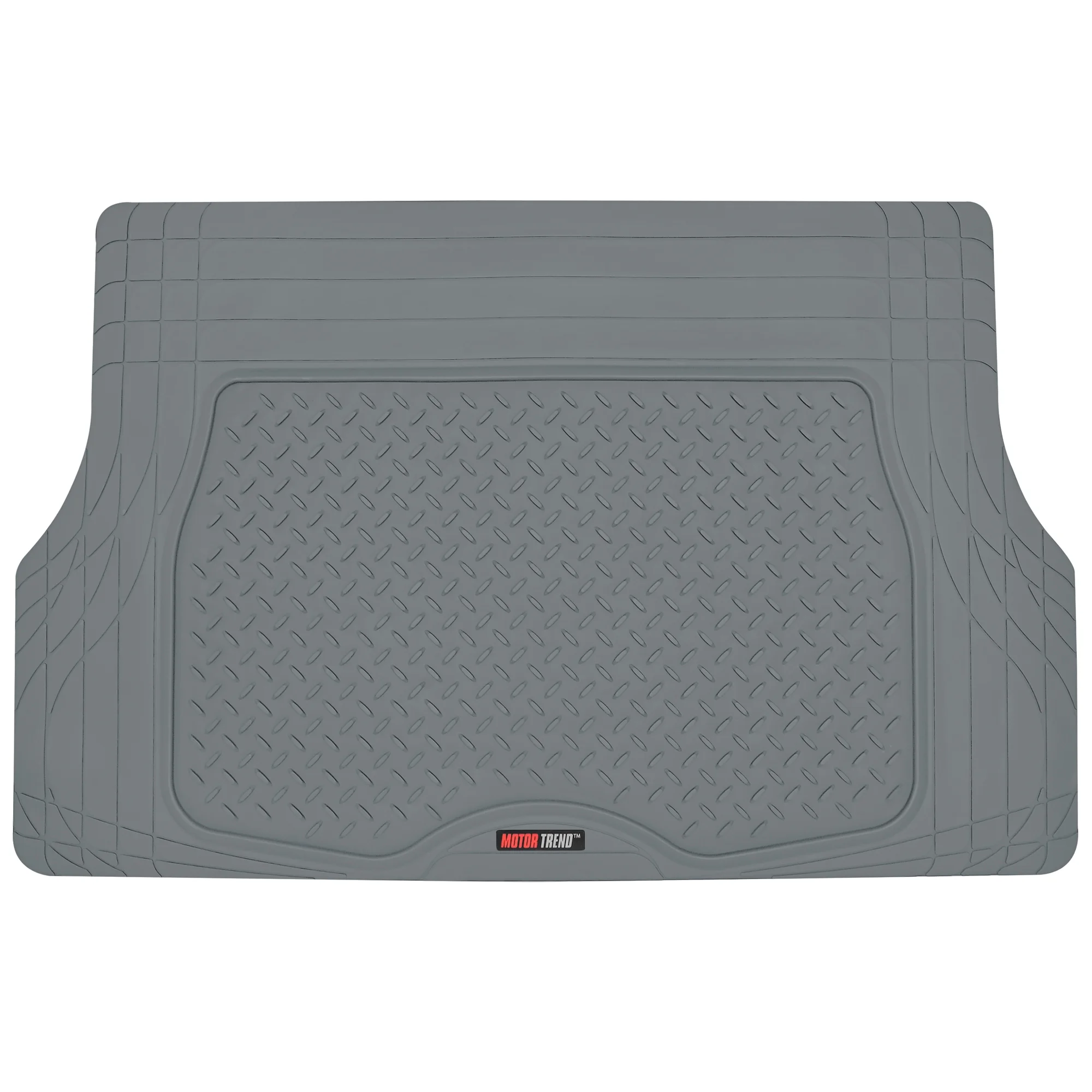 Motor Trend Original FlexTough Black Rubber Car Floor Mats with Trunk Cargo Liner - All Weather Automotive Floor Mats, Heavy Duty Trim to Fit Design, Floor Liners for Cars Truck Van SUV