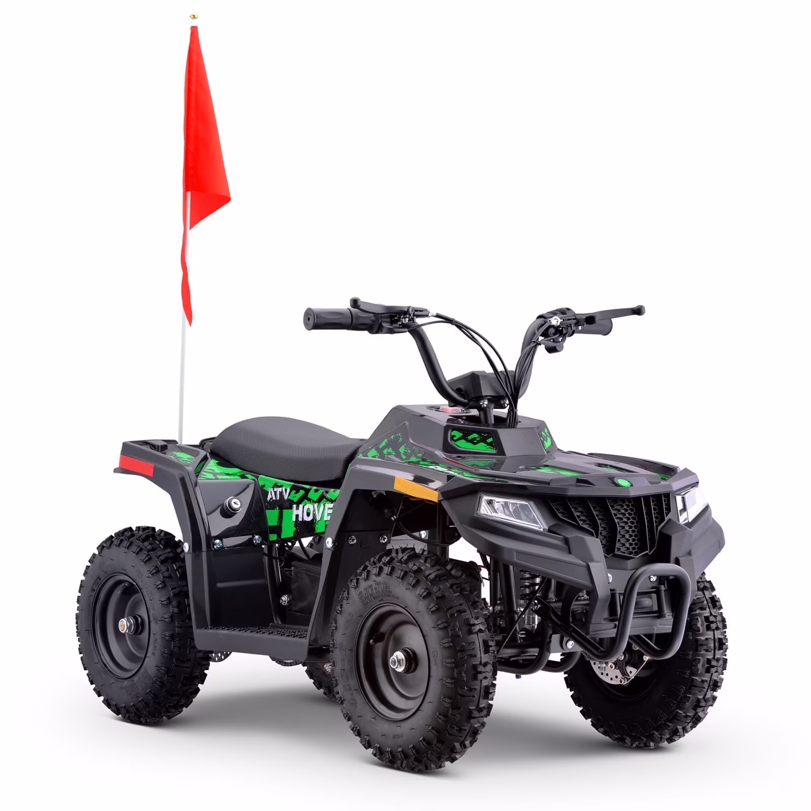 HOVER HEART Electric Dirt Quad, 36V 500W 4-Wheeler, Dual Suspensions, Age 13+